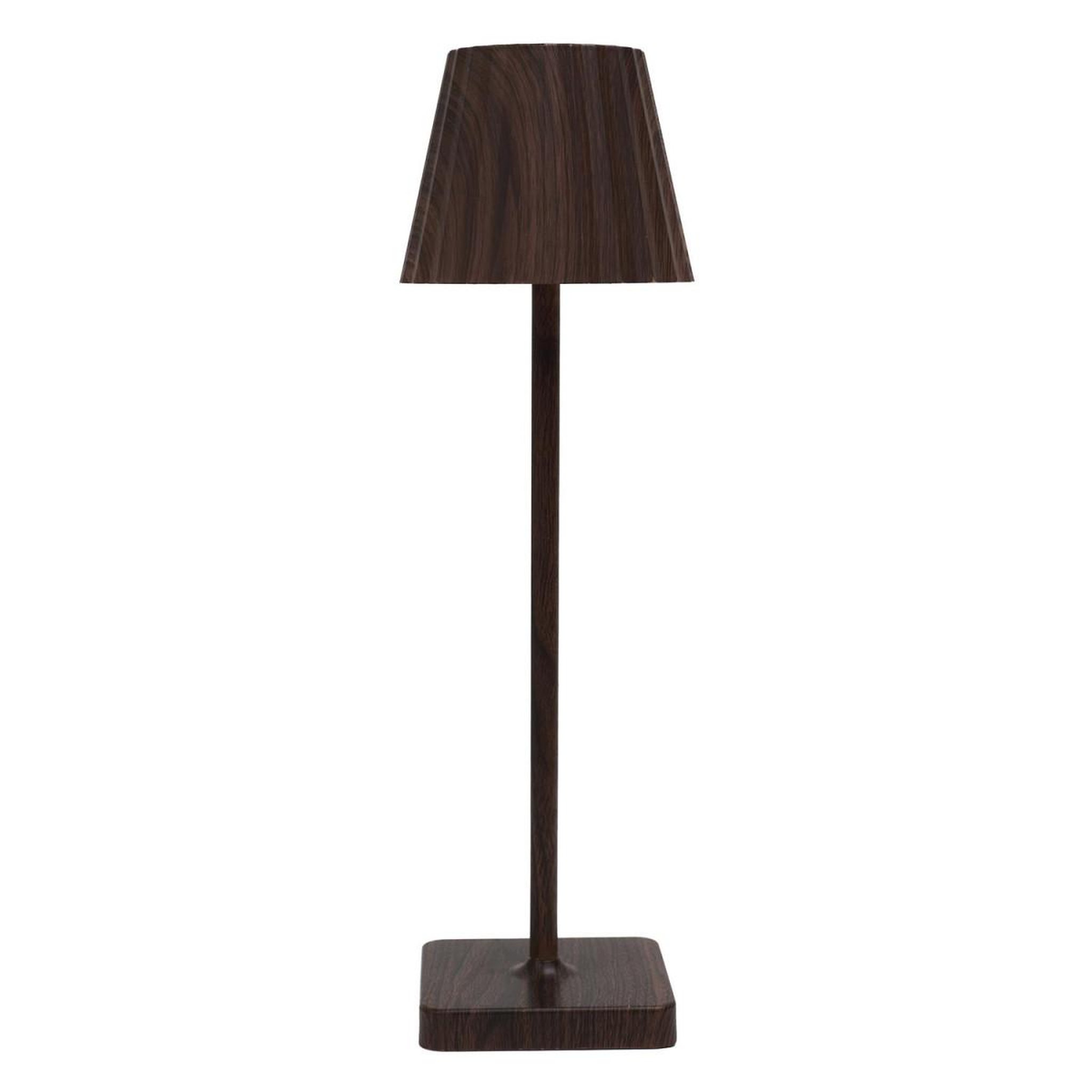 Voir la diapositive 2 : The Home Deco Factory Lampe à poser tactile effet bois  alana  36cm marron