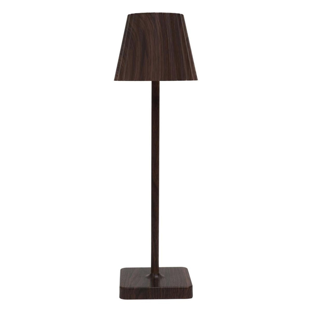 Paris Prix Lampe à Poser Tactile Effet Bois  Alana  36cm Marron