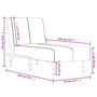 Voir la diapositive 6 : VIDAXL Chaise longue gris fonce velours