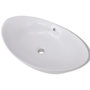 Voir la diapositive 2 : VIDAXL Lavabo ovale en ceramique avec trop plein 59 x 38,5 cm