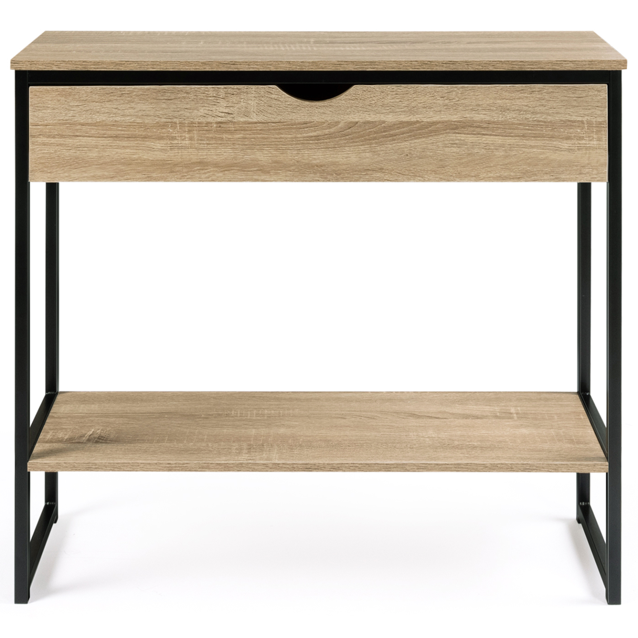 Voir la diapositive 3 : ID MARKET Console 1 tiroir detroit 1 étagère design industriel