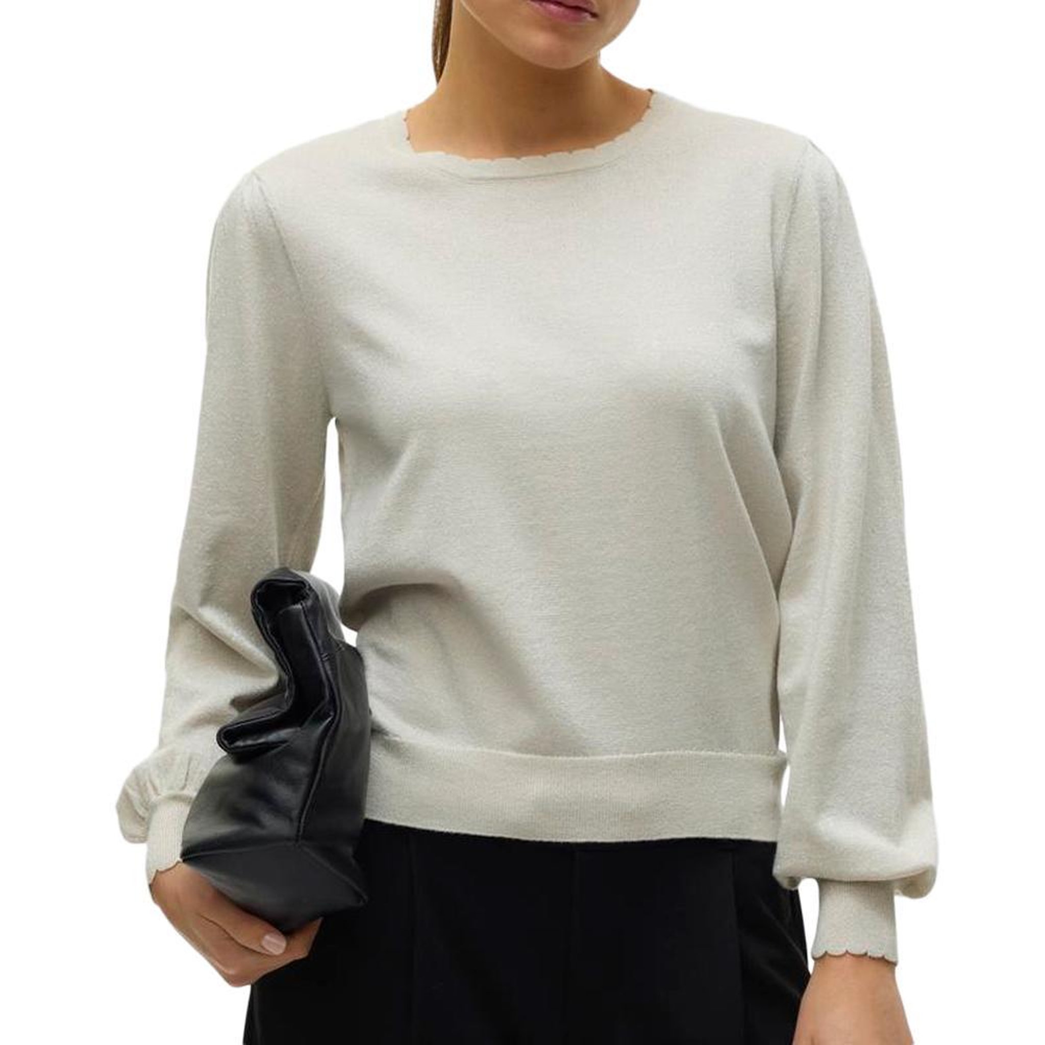 Voir la diapositive 1 : Vero Moda Pull Beige Femme Vero Moda Happyshine 10