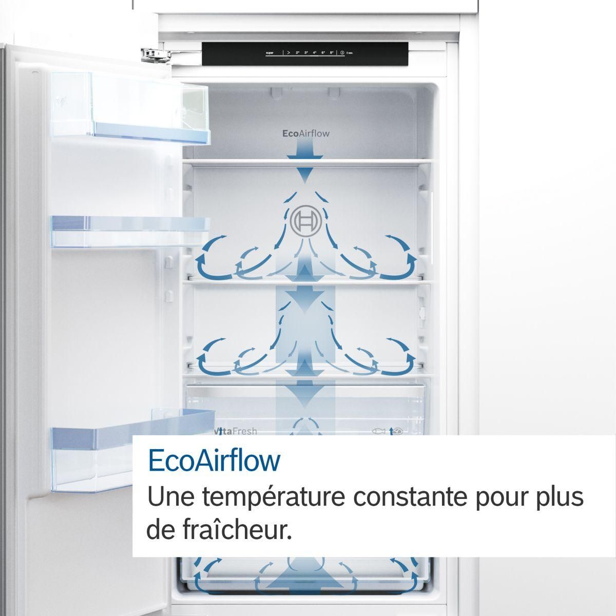 BOSCH Réfrigérateur 1 porte KIR41NSE0 Série 2 tiroir MultiBox XXL