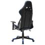 Voir la diapositive 4 : VIDAXL Chaise de jeu Noir et bleu Cuir artificiel
