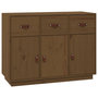 Voir la diapositive 2 : VIDAXL Buffet Marron miel 100x40x75 cm Bois massif de pin