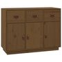 Voir la diapositive 2 : VIDAXL Buffet Marron miel 100x40x75 cm Bois massif de pin