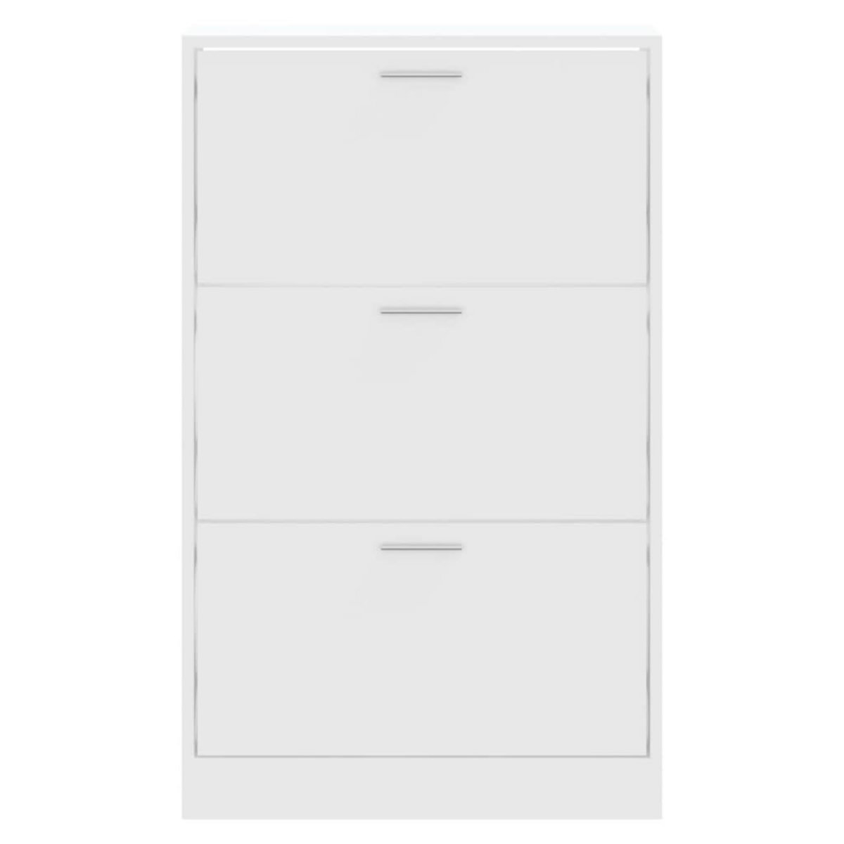 VIDAXL Armoire a chaussures Blanc 63x24x103 cm Bois d'ingenierie