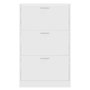 Voir la diapositive 4 : VIDAXL Armoire a chaussures Blanc 63x24x103 cm Bois d'ingenierie