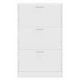 Voir la diapositive 4 : VIDAXL Armoire a chaussures Blanc 63x24x103 cm Bois d'ingenierie