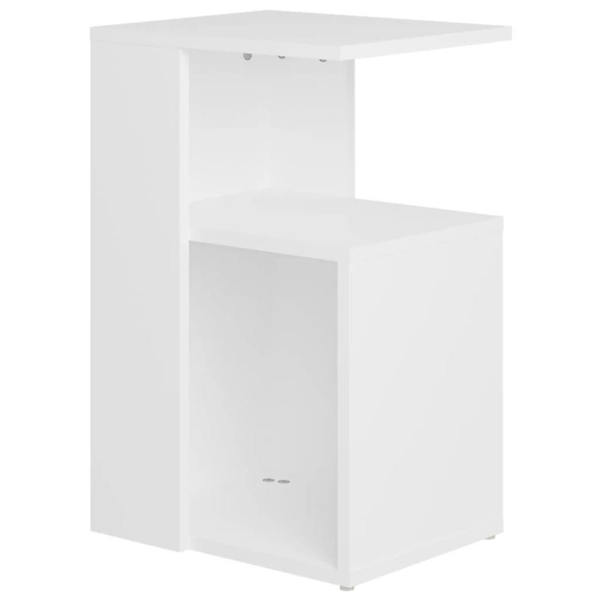 VIDAXL Table d'appoint Blanc 36x30x56 cm Bois d'ingenierie