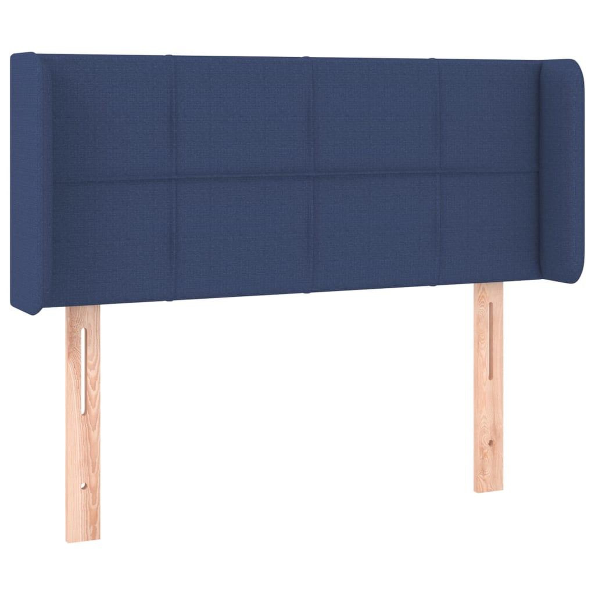 Voir la diapositive 2 : VIDAXL Tete de lit avec oreilles Bleu 83x16x78/88 cm Tissu