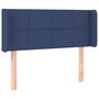 Voir la diapositive 2 : VIDAXL Tete de lit avec oreilles Bleu 83x16x78/88 cm Tissu