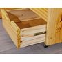 Voir la diapositive 3 : Paris Prix Lit Multi-Rangements  Clark  180x200cm Naturel
