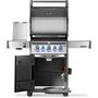 Voir la diapositive 4 : NAPOLEON Barbecue gaz Rogue RPS425RSIBPK2FRR noir 5 bruleurs sur chariot,  60x45 cm bruleurs latéral et arrière infrarouge
