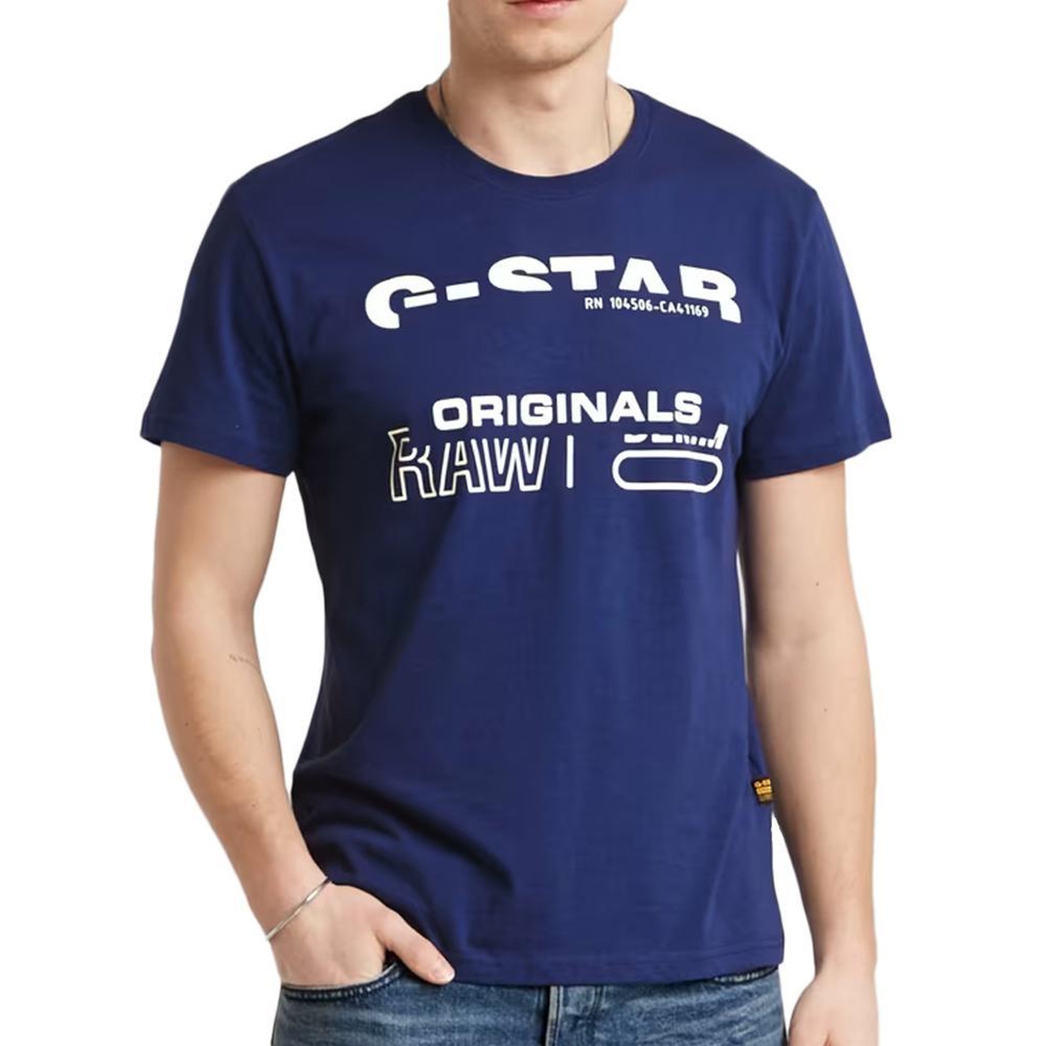 G-Star Raw T-shirt Bleu Homme G-Star Raw Originals. Coloris disponibles : Bleu