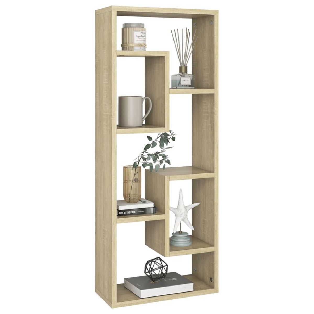 VIDAXL Etagere murale Chene sonoma 36x16x90 cm Bois d'ingenierie