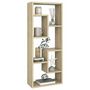 Voir la diapositive 3 : VIDAXL Etagere murale Chene sonoma 36x16x90 cm Bois d'ingenierie