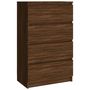 Voir la diapositive 2 : VIDAXL Buffet Chene marron 60x35x98,5 cm Bois d'ingenierie