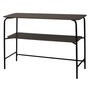 Voir la diapositive 1 : KB8 Console en MDF et Métal 2 étages - L.110 x H.77,5cm - Marron et Noir