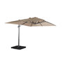 Voir la diapositive 1 : SWEEEK Parasol déporté rectangulaire 3x4 m - Wimereux - Parasol excentré inclinable dans 6 positions, rotatif à 360° + dalles à lester 50x50cm