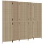 Voir la diapositive 2 : VIDAXL Cloison de separation 5 panneaux beige resine tressee