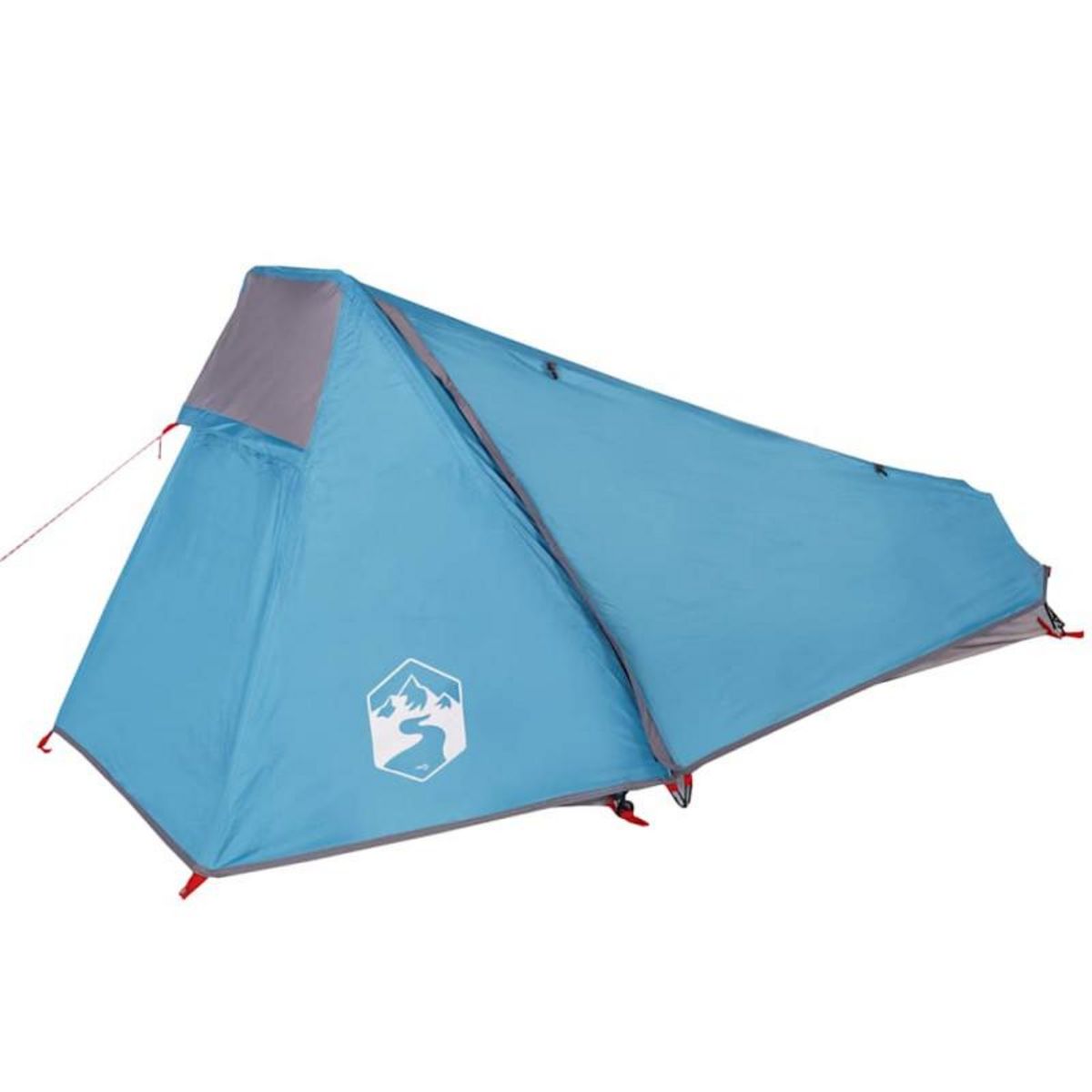 VIDAXL Tente de camping tunnel 1 personne bleu imperméable