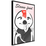 Paris Prix Affiche Murale Encadrée  Sloth's Favourite Food. Coloris disponibles : Noir, Jaune