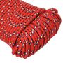 Voir la diapositive 4 : VIDAXL Corde de bateau Rouge 5 mm 500 m Polypropylene