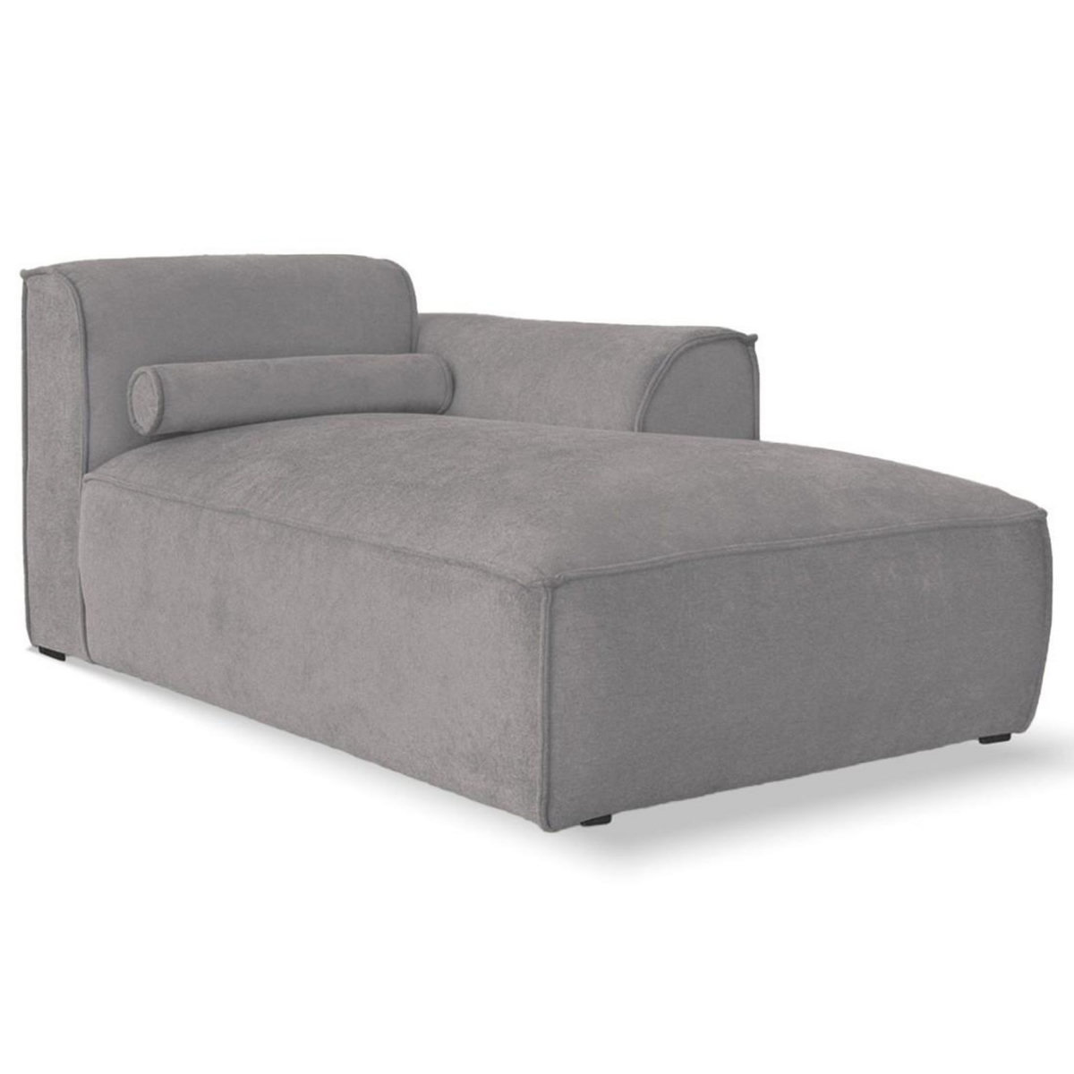 BEST MOBILIER Felix - module d'assise méridienne droit en tissu texturé