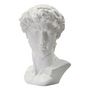 Voir la diapositive 1 : Paris Prix Statue Tête Homme  Irvin  60cm Blanc