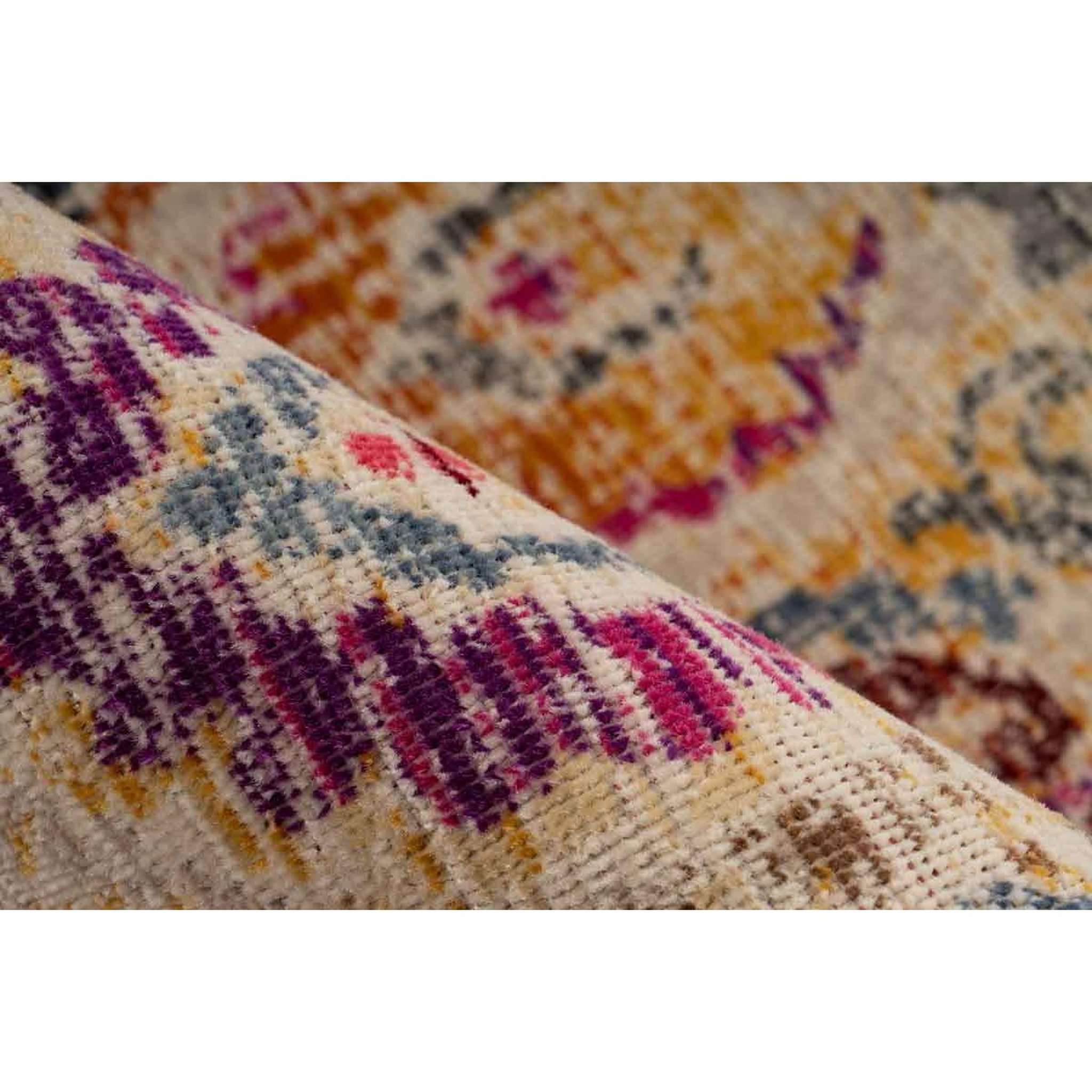 Voir la diapositive 3 : Paris Prix Tapis Tissé à Poils Plats Ethnique  Charu  Multicolore
