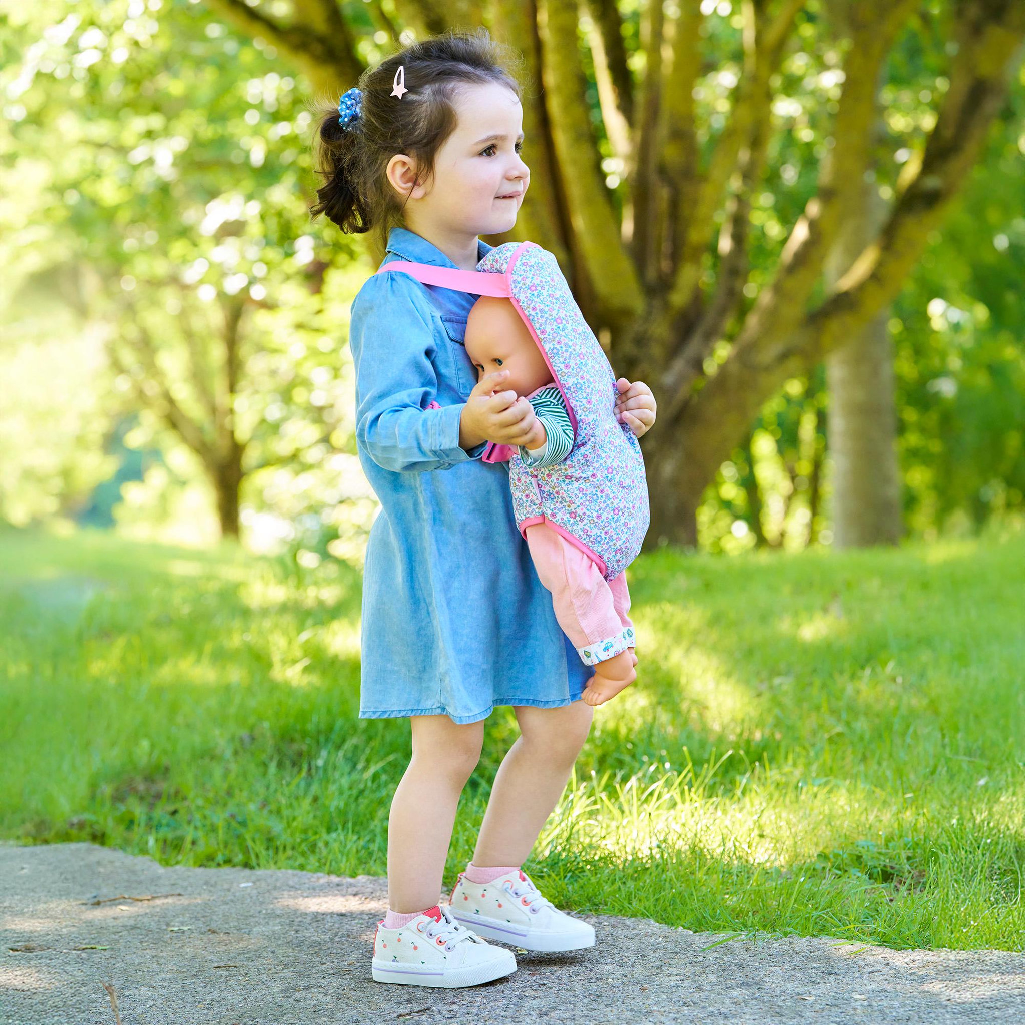 Voir la diapositive 2 : Corolle Porte-bébé Floral pour poupon 36 et 42 cm