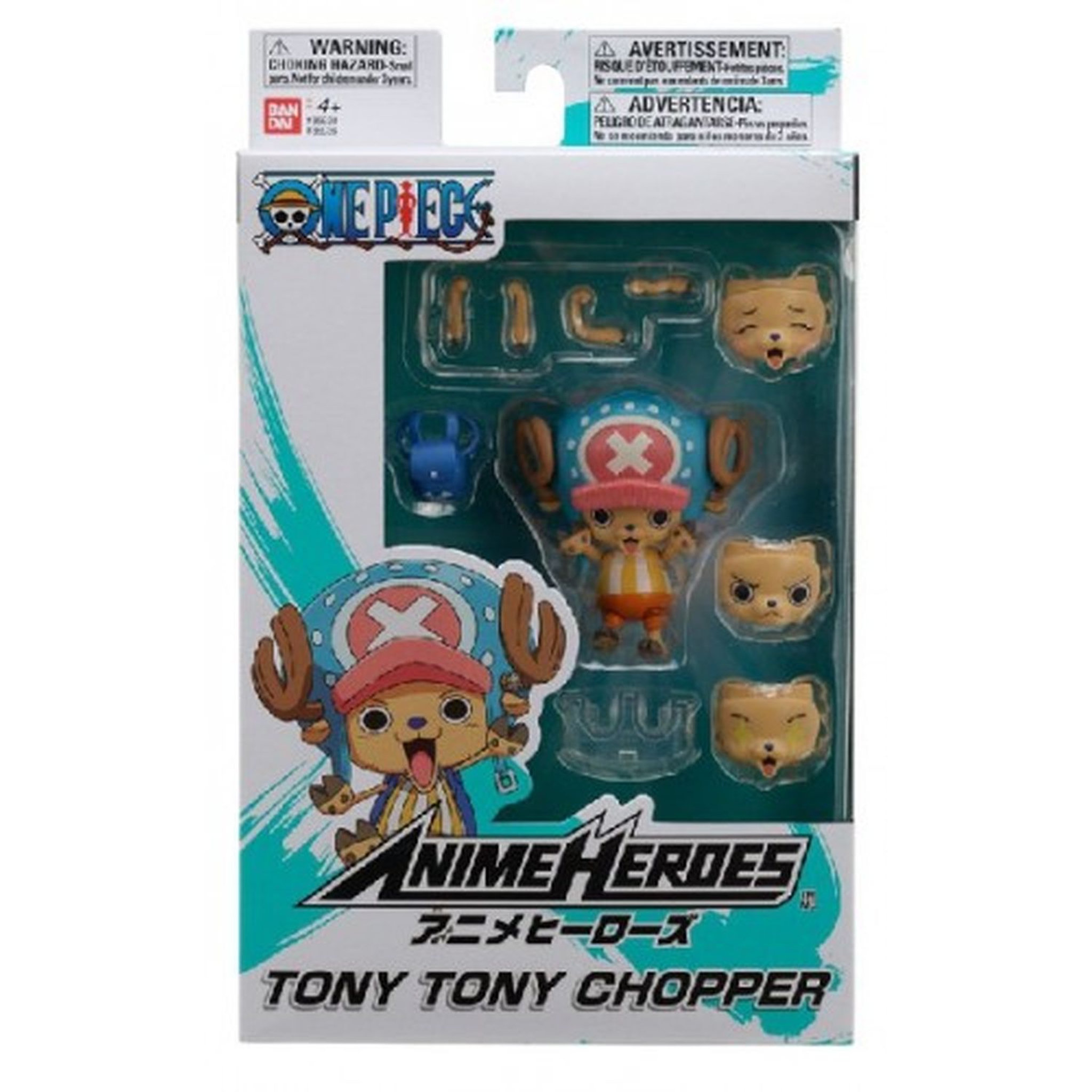 BANDAI Figurine Chopper 7 cm One Piece Anime Heroes