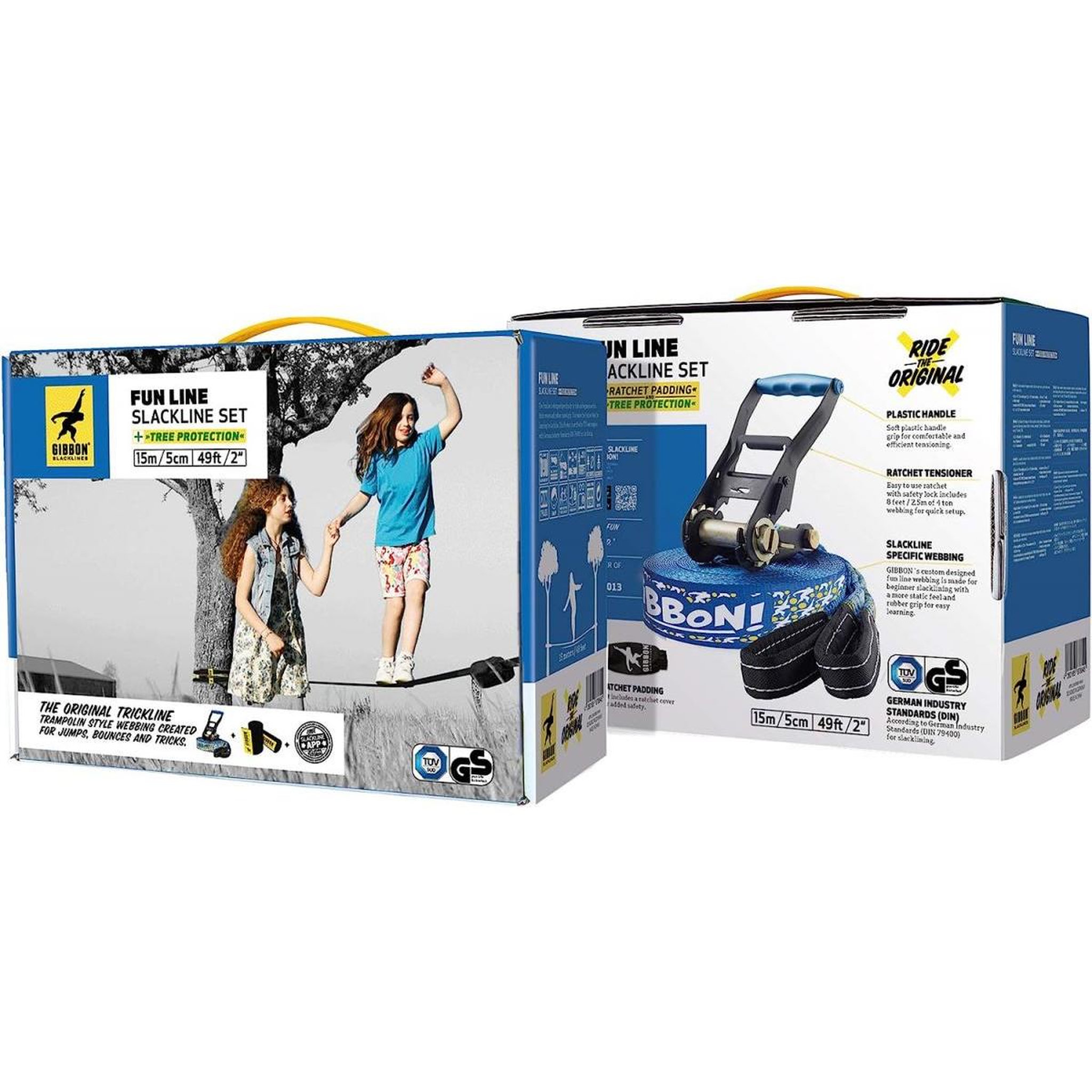 Voir la diapositive 3 : GIBBON Set Slackline Funline -12,5m