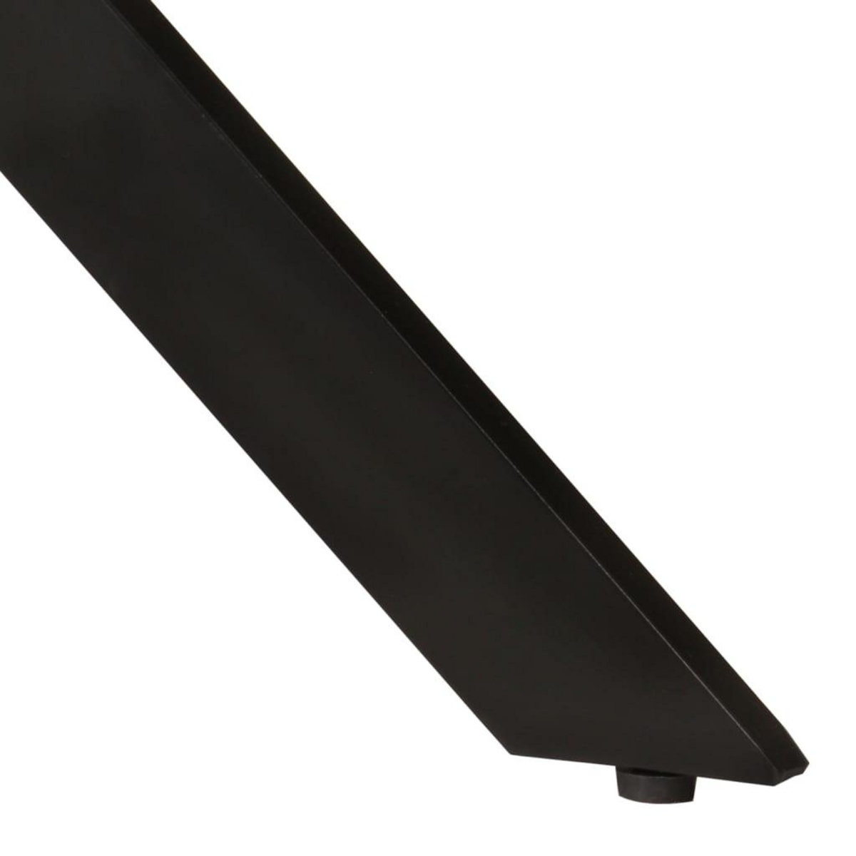 VIDAXL Table a dîner Ø110x78 cm Bois de manguier massif et acier