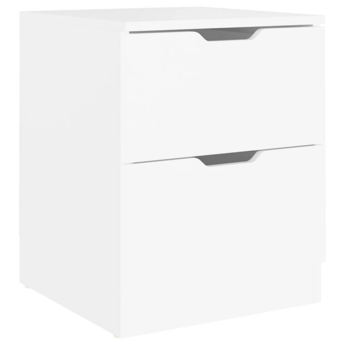 VIDAXL Table de chevet Blanc 40x40x50 cm Bois d'ingenierie