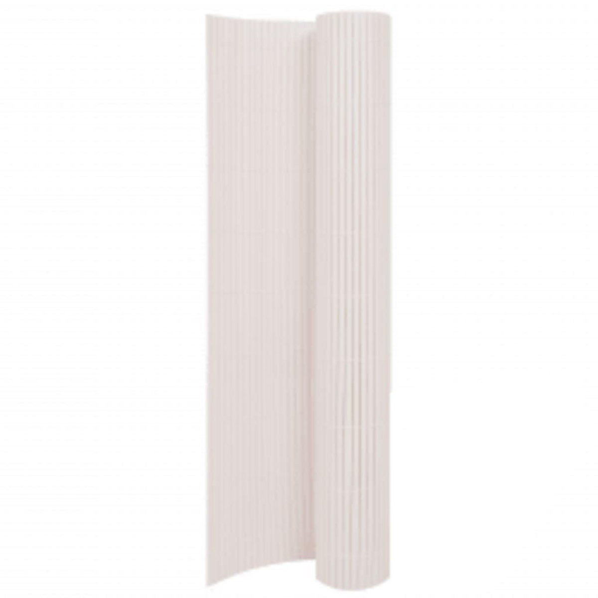 VIDAXL Cloture de jardin double face 110x500 cm Blanc