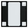 Voir la diapositive 4 : VIDAXL Miroir mural Noir 40x40 cm metal