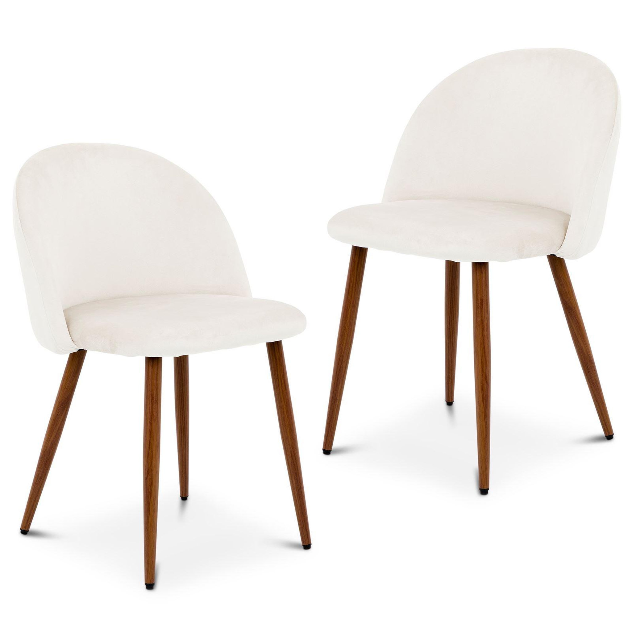 Voir la diapositive 1 : IDIMEX Lot de 2 chaises navia de salle à manger en velours