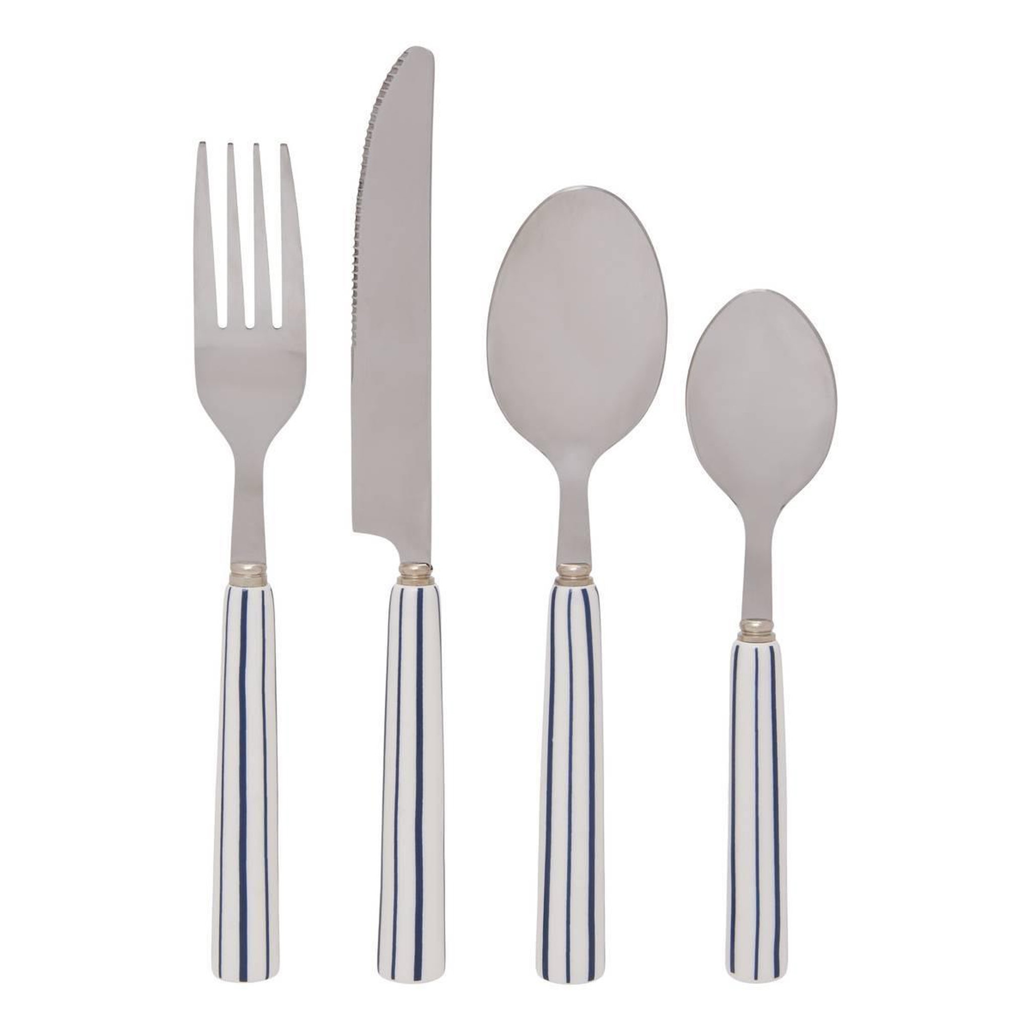 SECRET DE GOURMET Ménagère 16 Pièces  Suzette  27cm Bleu