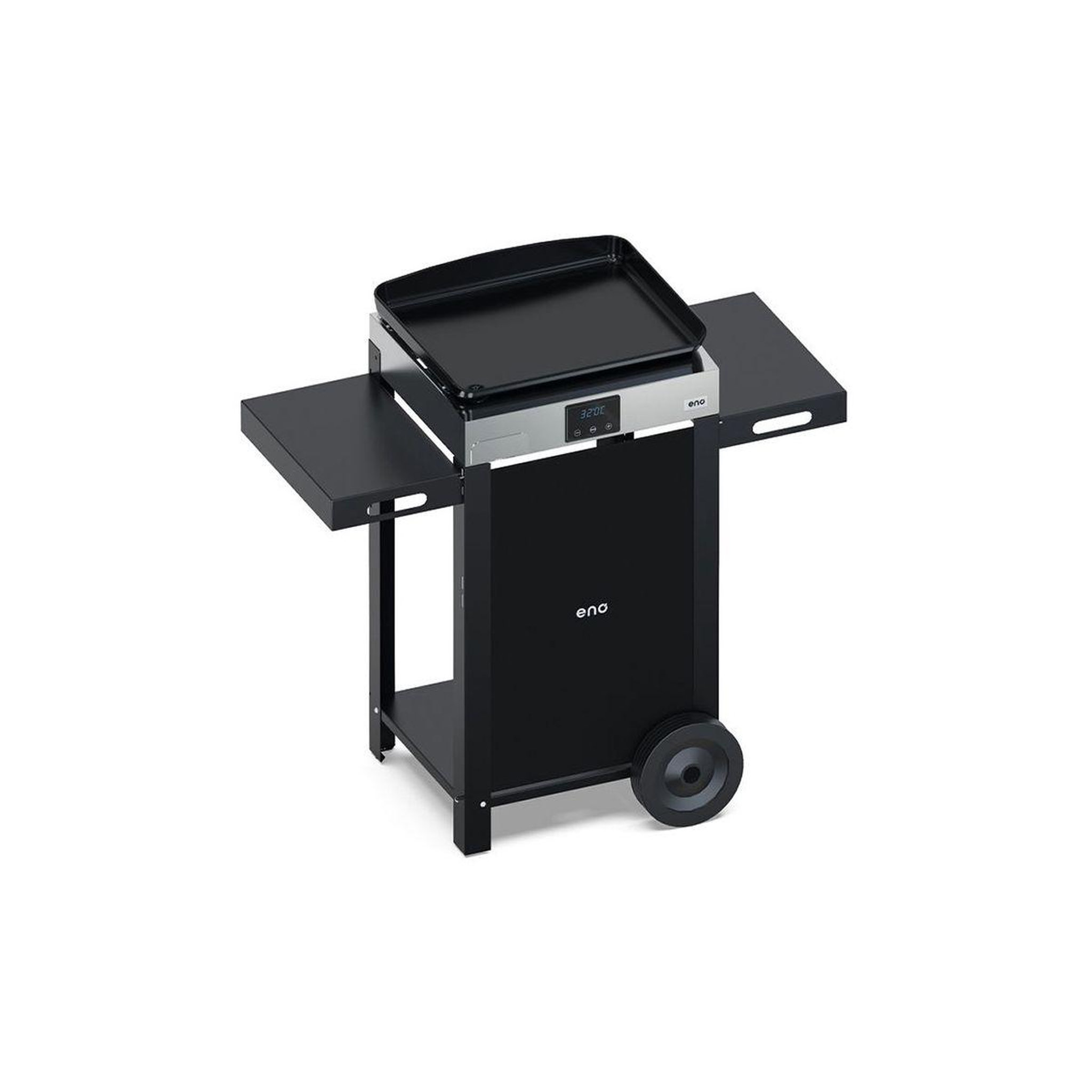 Voir la diapositive 1 : Eno Plancha électrique COMBO INITIAL 50 noir inox sur chariot, 48x38 cm