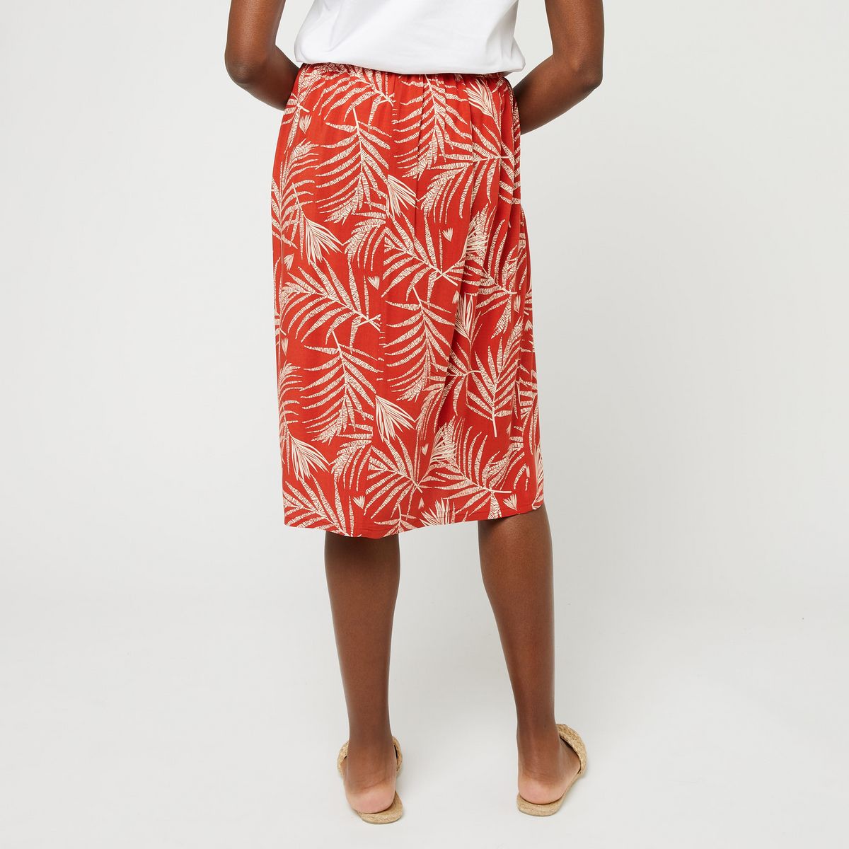 INEXTENSO Jupe rouge femme