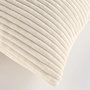 Voir la diapositive 3 : Paris Prix Coussin Déco en Velours Côtelé  Nils  45x45cm Naturel