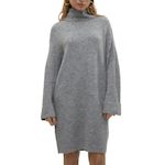 Vero Moda Robe Pull e Femme Vero Moda Vmjupiter. Coloris disponibles : Gris