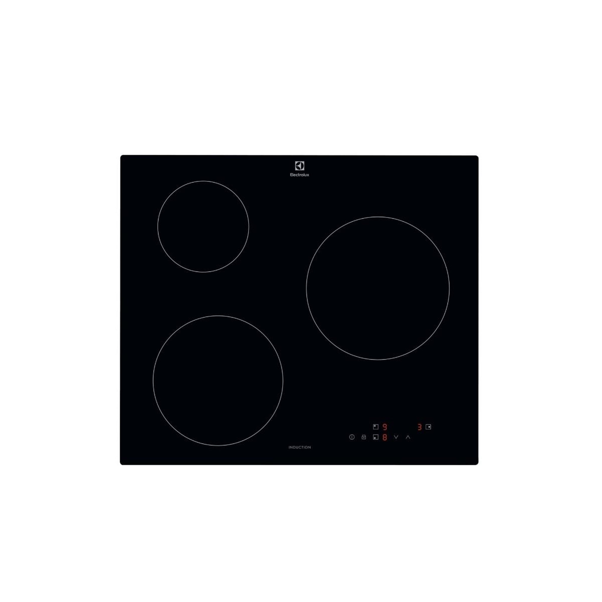 ELECTROLUX Table de cuisson induction 60cm 3 feux 6000w noir - cib60320ck