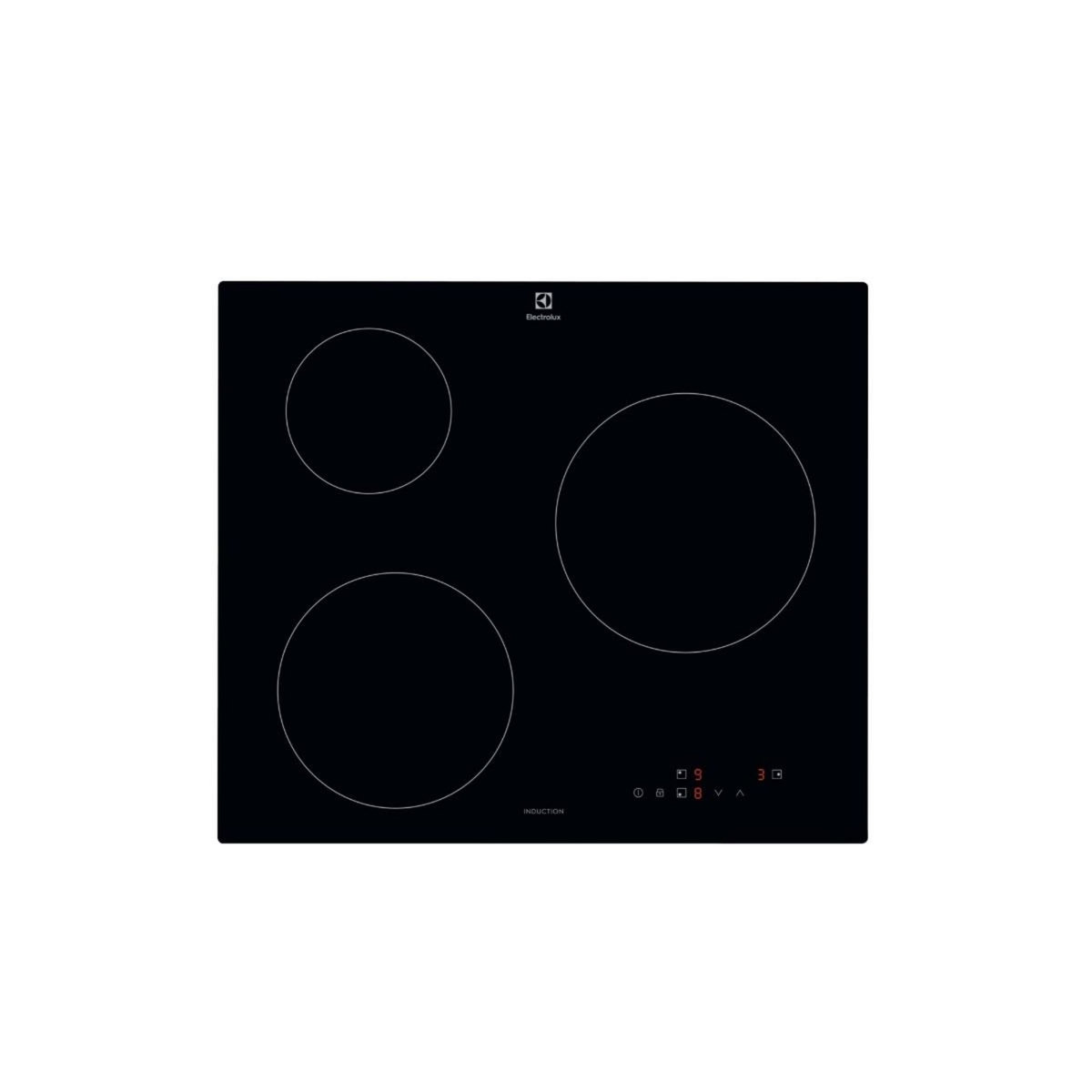 ELECTROLUX Table de cuisson induction 60cm 3 feux 6000w noir - CIB60320CK