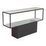 Voir la diapositive 1 : Paris Prix Console Design en Verre  Maglehem  130cm Noir