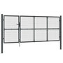 Voir la diapositive 2 : VIDAXL Portal de jardin maille anthracite 350x175 cm acier galvanise