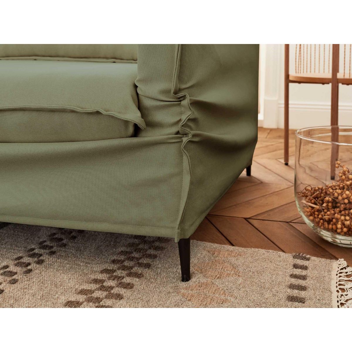 LISA DESIGN Adriann - canapé d'angle gauche fixe - 4 places - en tissu déhoussable