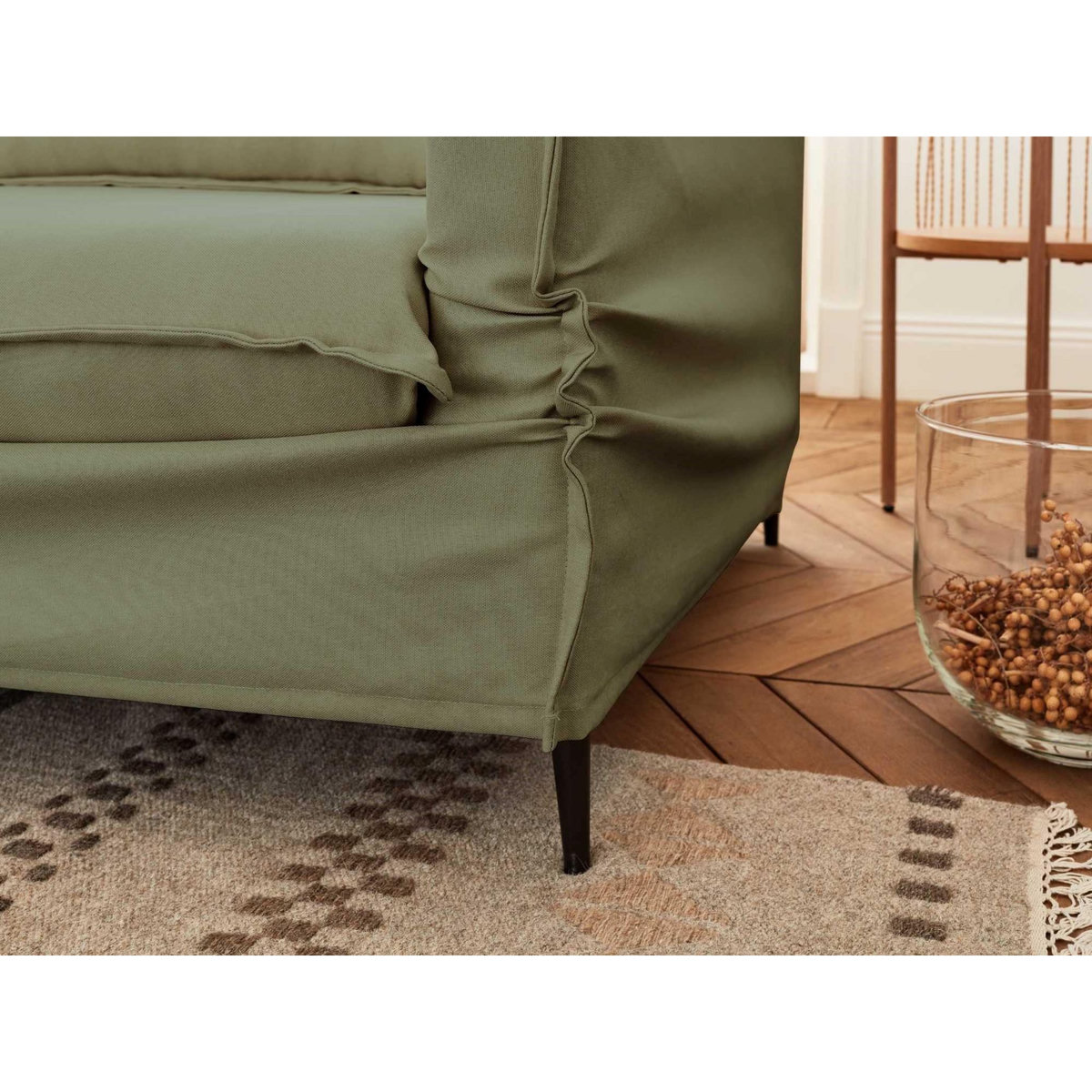 LISA DESIGN Adriann - canapé d'angle gauche fixe - 4 places - en tissu déhoussable